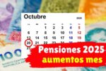 Pensiones 2025 aumentos mes a mes y calendario de ingreso actualizado